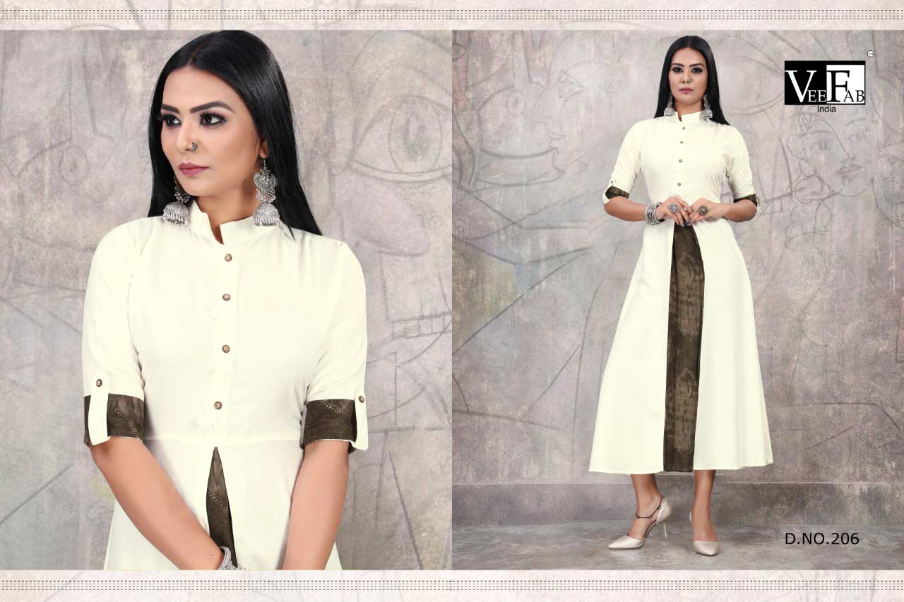 Vee Fab Crackles Vol-2 Rayon Dyed Wholesale Kurti Vee Fab Crackles Vol-2 Rayon Dyed Wholesale Kurti
